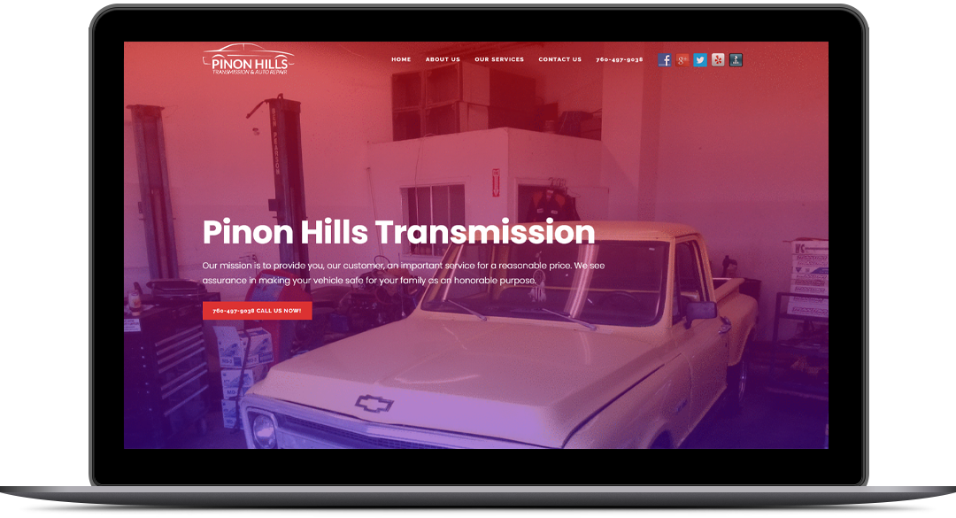 Responsive WordPress Website Design for Pinon Hills Transmission By Brandbees.net