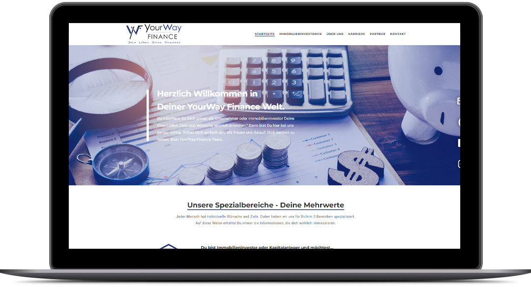 Responsive WordPress Website Design for Your Way Finance By Brandbees.net