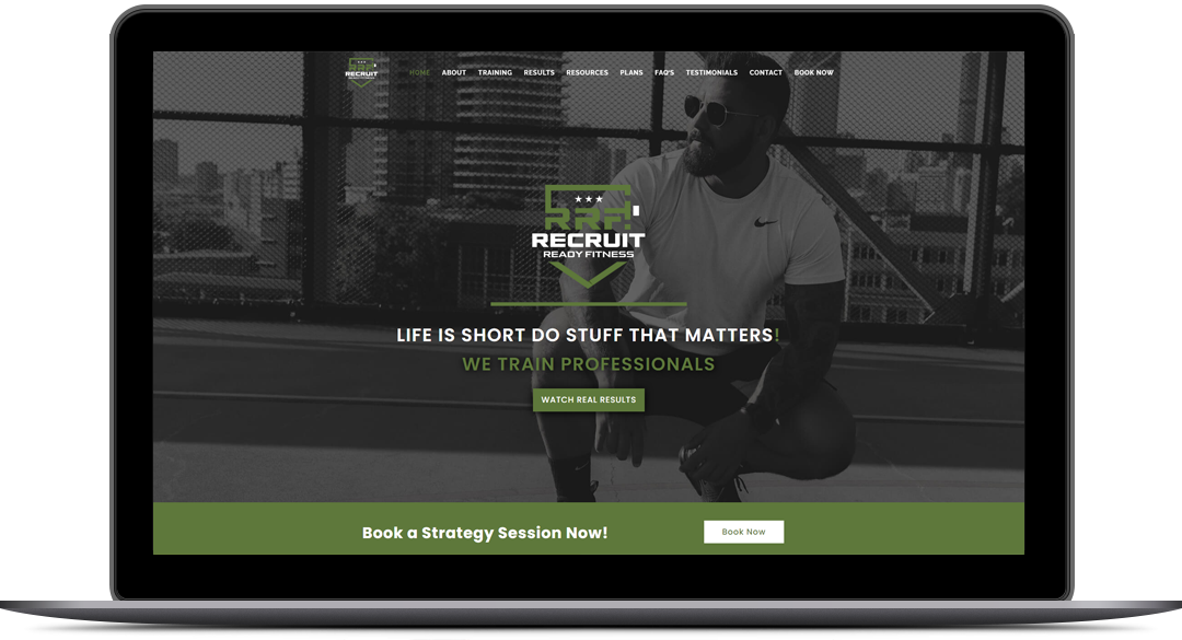Responsive WordPress Website Design for Recruit Ready Fitness By Brandbees.net