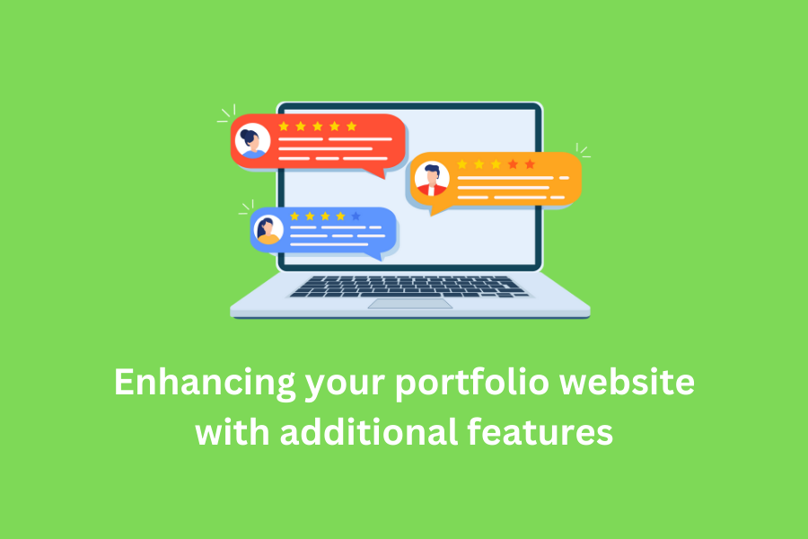 Enhancing your portfolio website with additional features