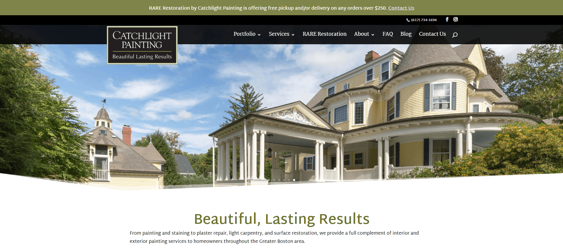 CatchLight Painting website homepage screenshot