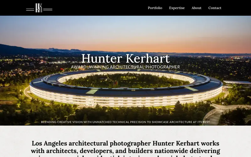 Hunter Kerhart website homepage